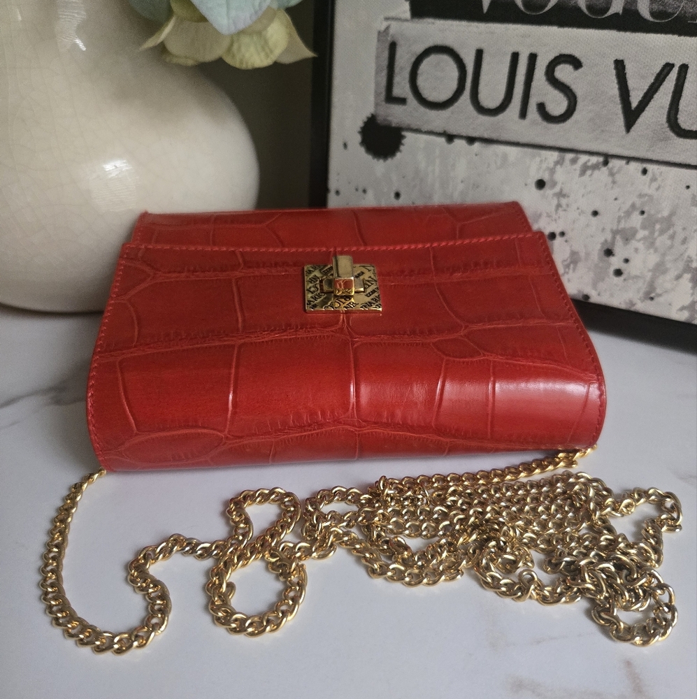 ⛔️SOLD⛔️Nina Ricci Embossed Leather Mini Evening Crossbody Bag EUC - Picture 12 of 12